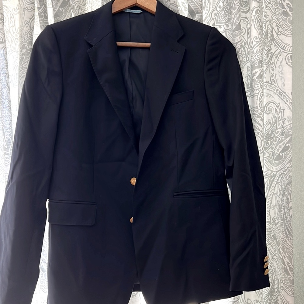 Vineyard Vines boys size 16 navy blazer, gold buttons, excellent condition